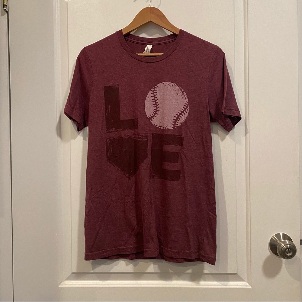 Bella + Canvas Love Baseball T-Shirt - Picture 2 of 3